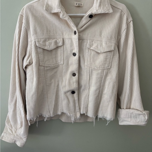 POL Jackets & Blazers - POL Cream Corduroy Jacket